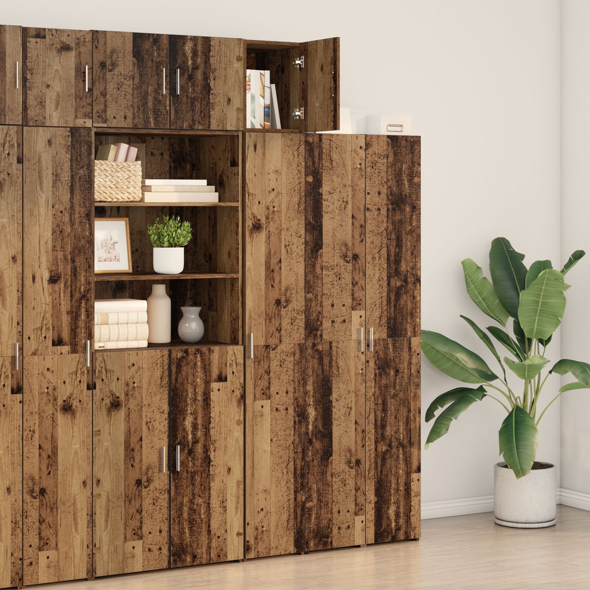 Wall Cabinet Old Wood 30X42.5X40 Cm Engineered Wood
