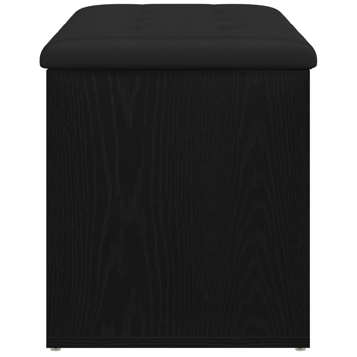 Storage Bench Black Oak 80X40X45 Cm Engineered Wood