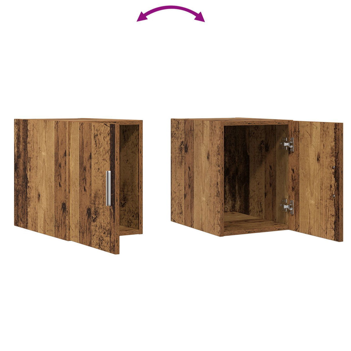 Wall Cabinet Old Wood 30X42.5X40 Cm Engineered Wood