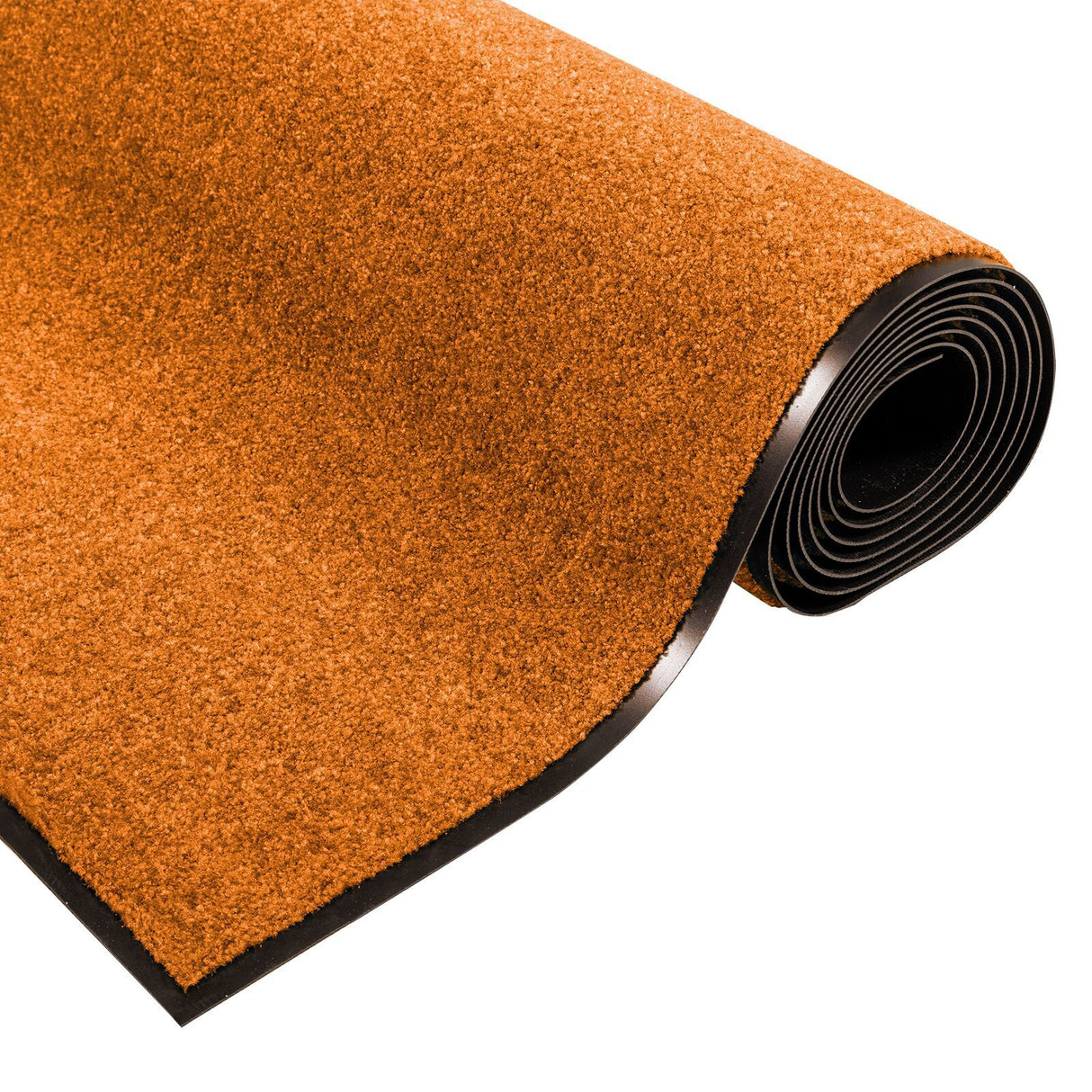 Washable Doormat In Orange, 120X250 Cm