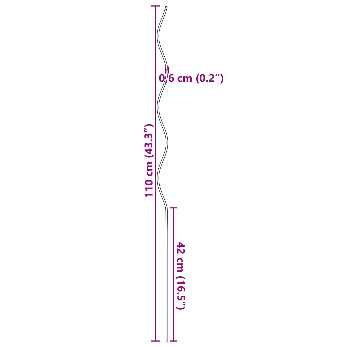 Spiral Plant Supports 5 Pcs 110 Cm Steel