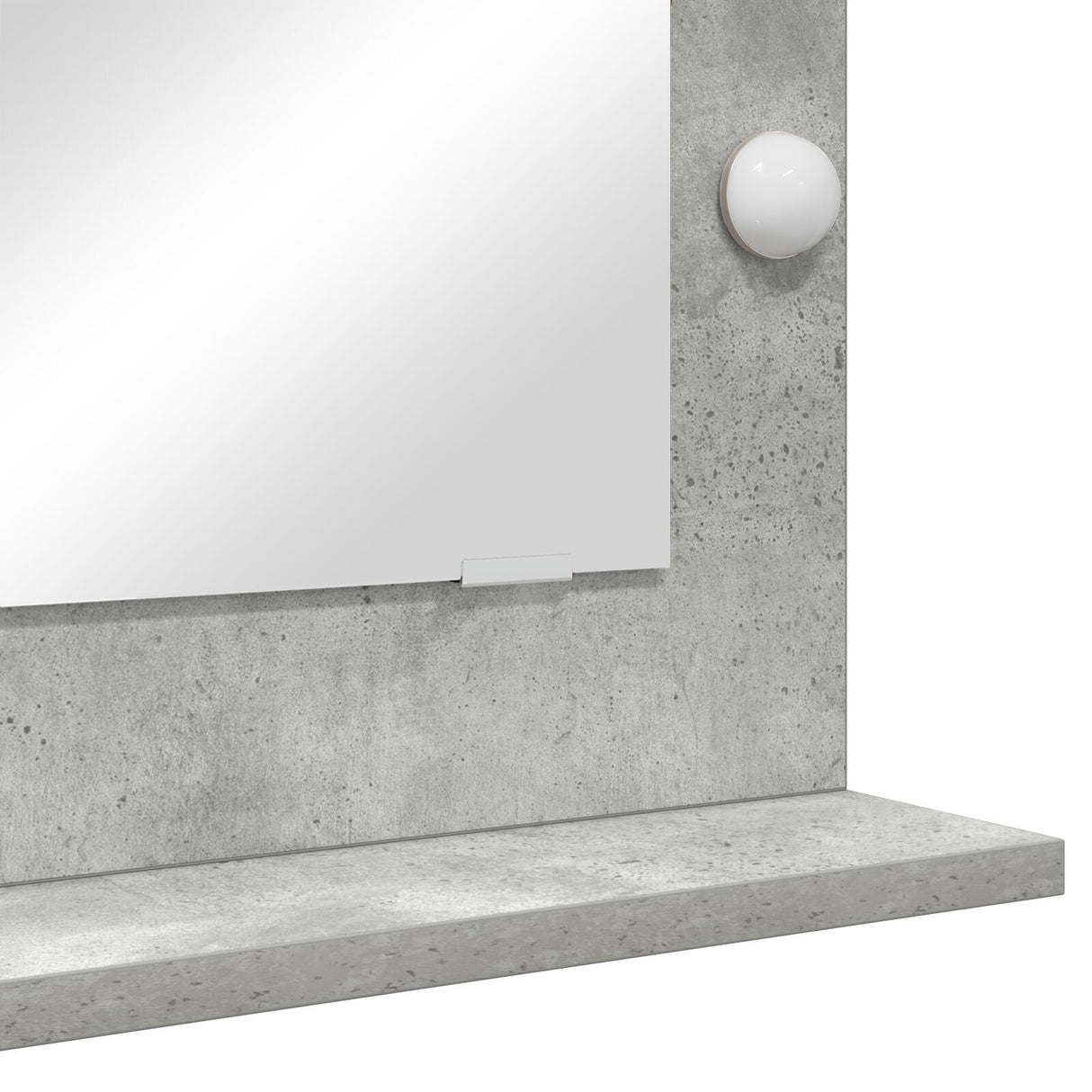 Vanity Mirror Concrete Grey Concrete 70 X 50 X 18 Cm Mirror