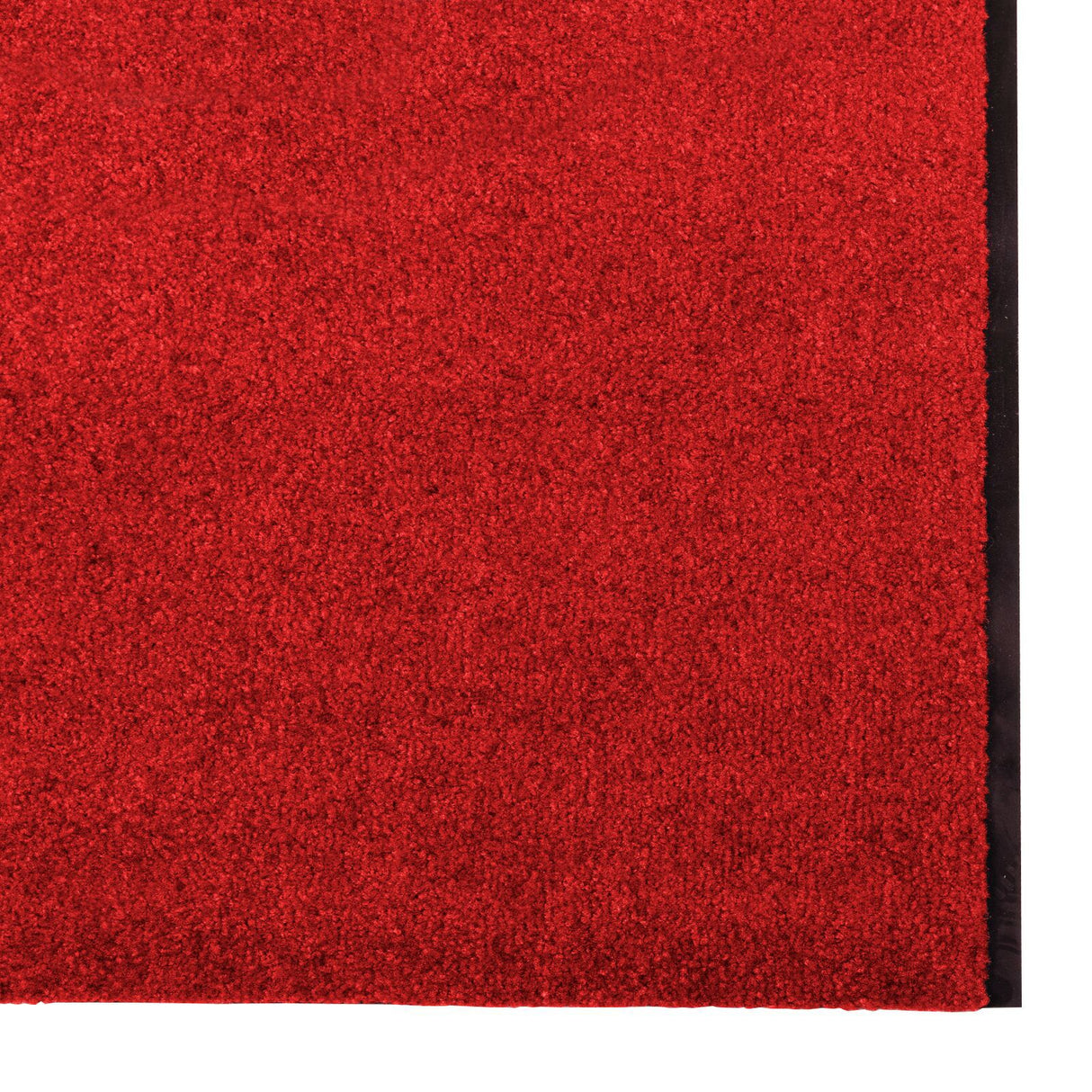 Washable Red Doormat 120X400 Cm