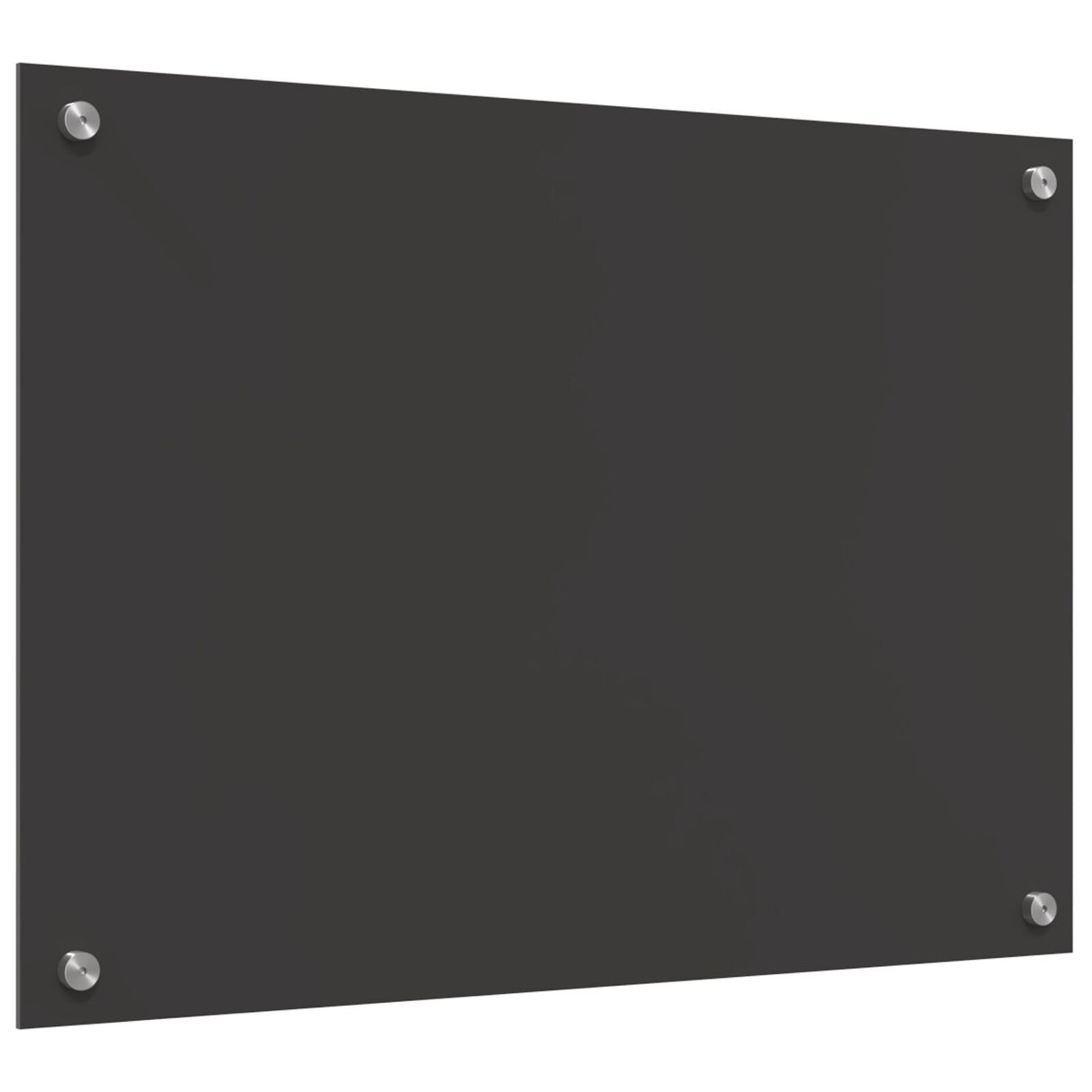 Kitchen Backsplash Dark Grey 70X50X0.6 Cm Tempered Glass