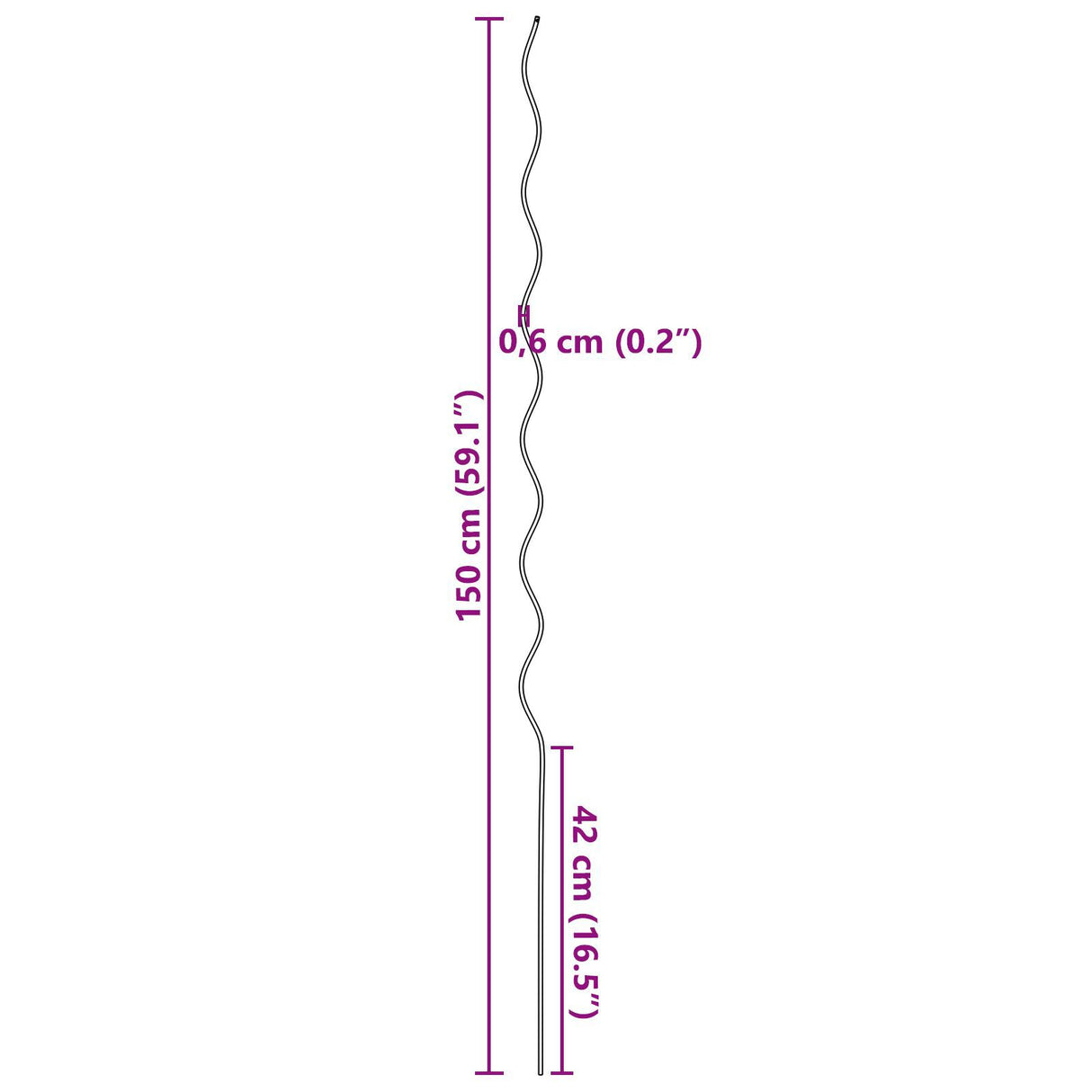 Spiral Plant Supports 5 Pcs 150 Cm Steel