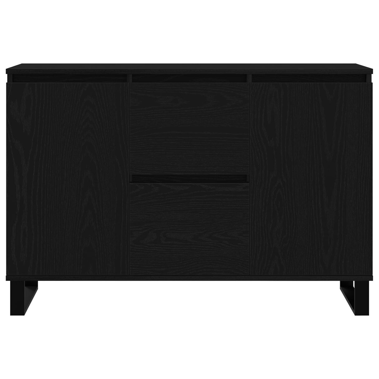 Sideboard Black Oak 104X35X70 Cm Engineered Wood