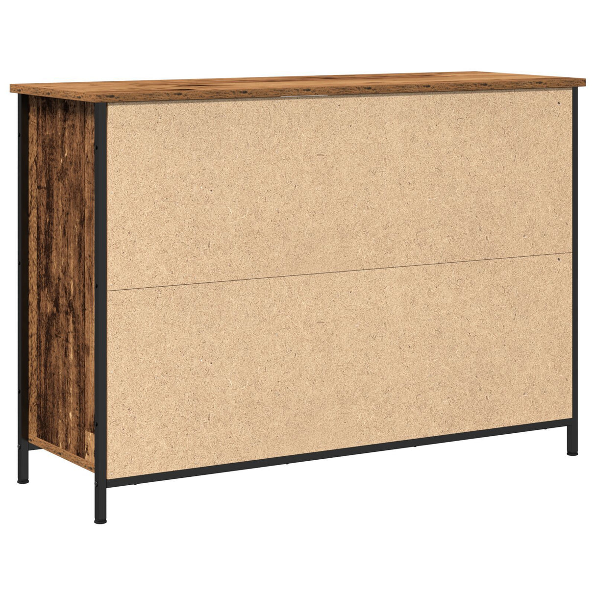 Sideboard Old Wood 100X35X70 Cm Engineered Wood And Steel