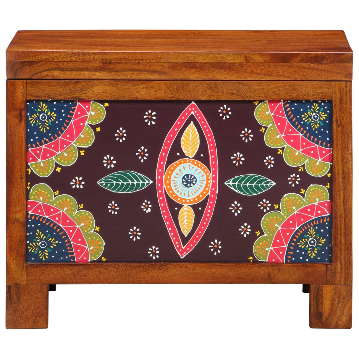 Storage Box Honey Brown 50X30X40 Cm Solid Wood Acacia