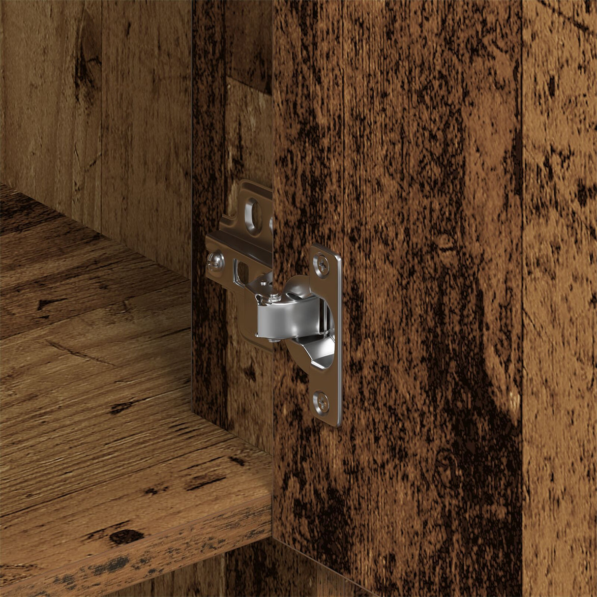 Highboard Old Wood 80X33X150 Cm Engineered Wood