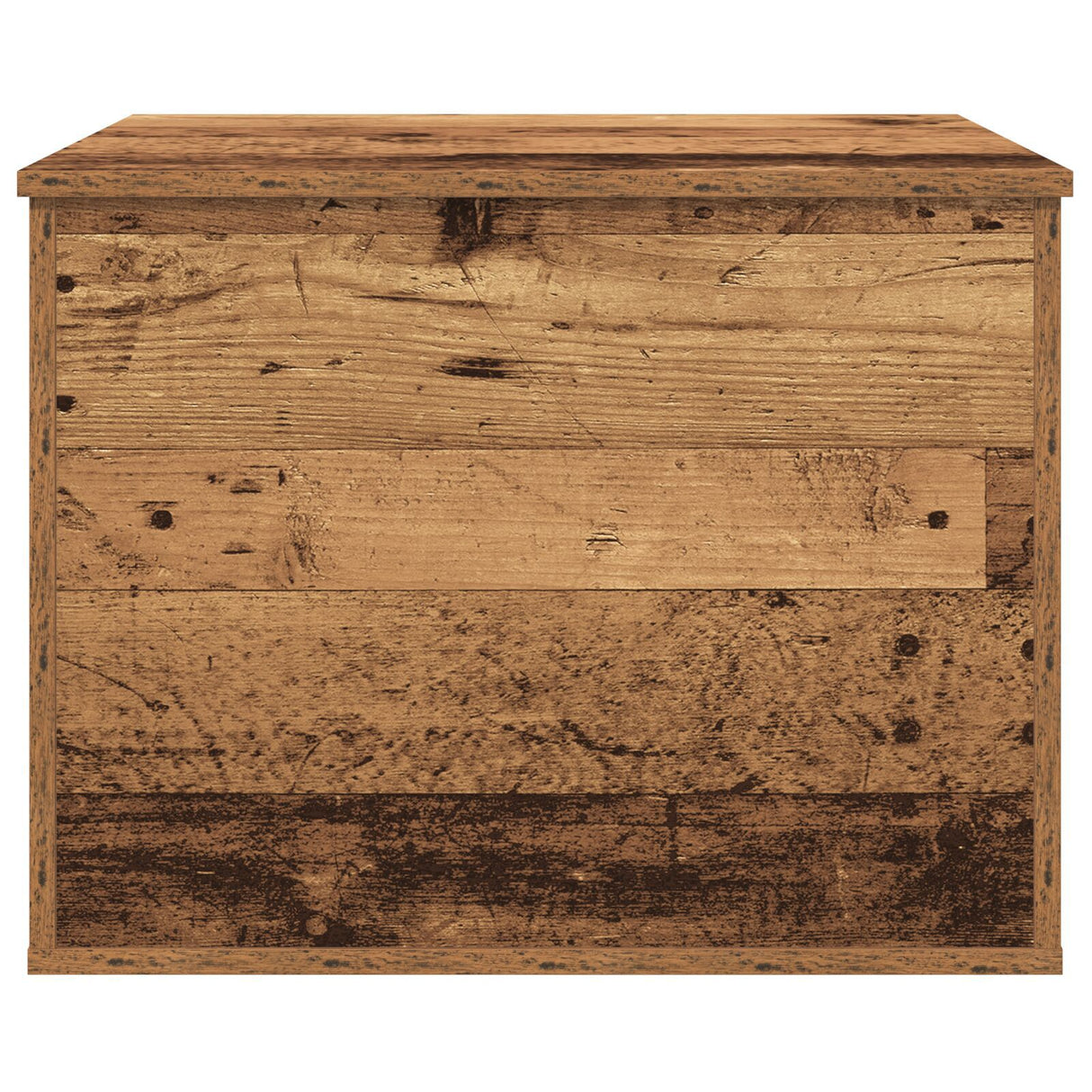 Storage Box With Lid Old Wood 60X42X46 Cm Engineered Wood