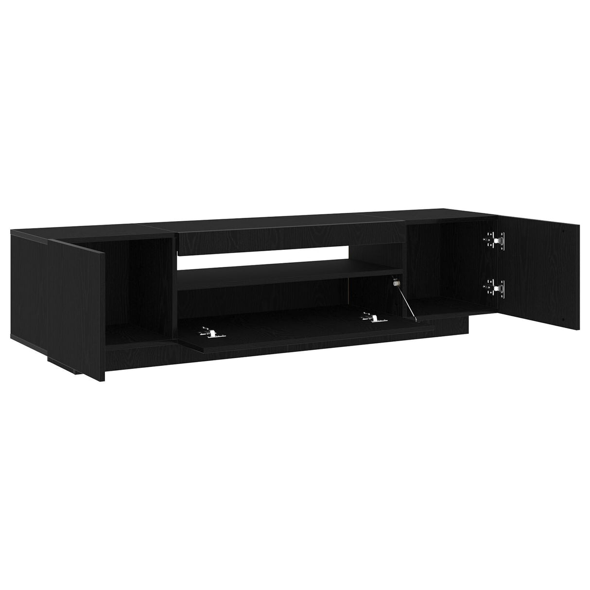Tv Stand With Led Lights - , 160X35X40 Cm, Made From Engineered Wood
