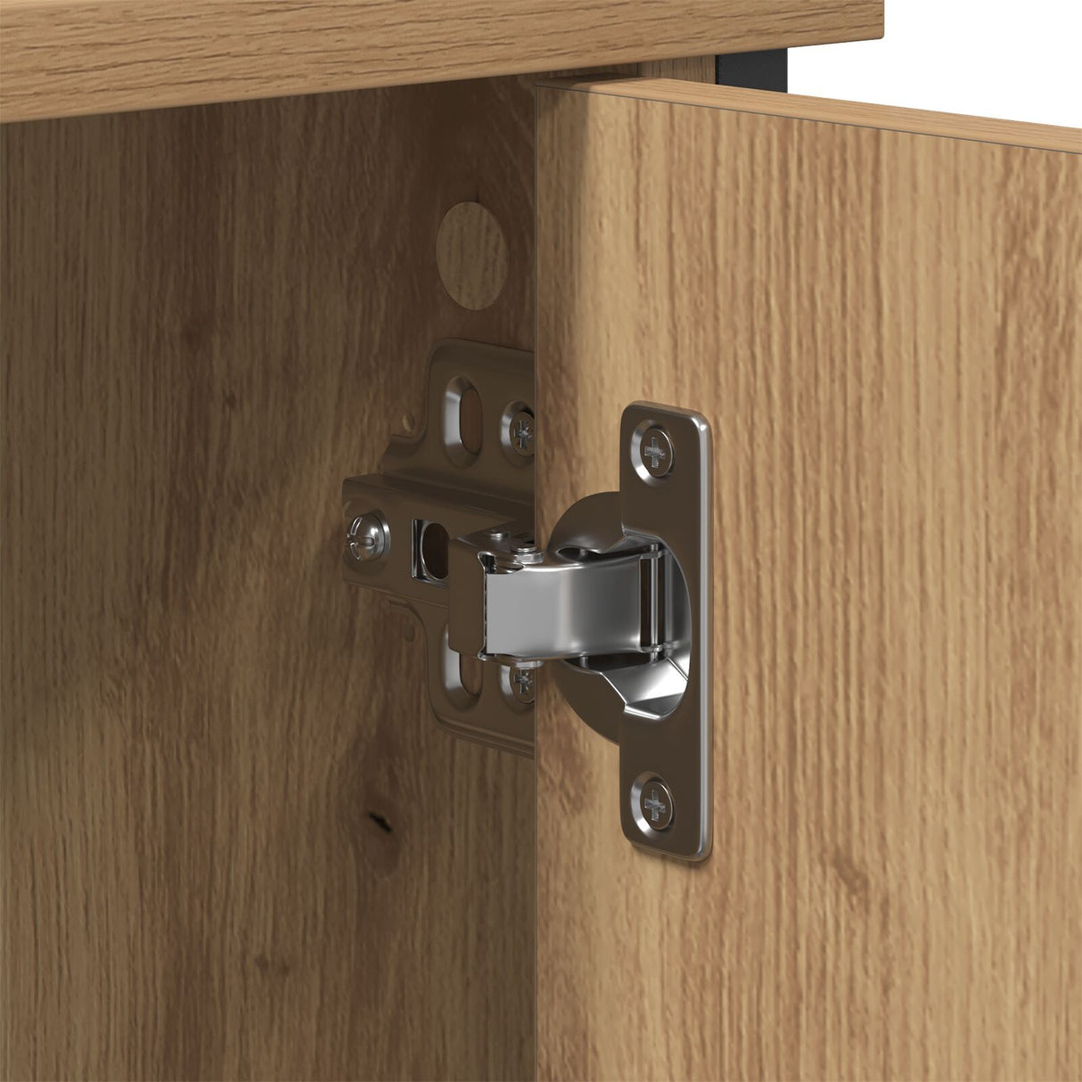 Tv Cabinet Black Oak 101X35X65 Cm Engineered Wood And Steel