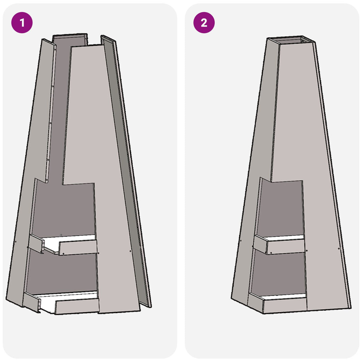 Fire Pit With Log Storage Black Steel