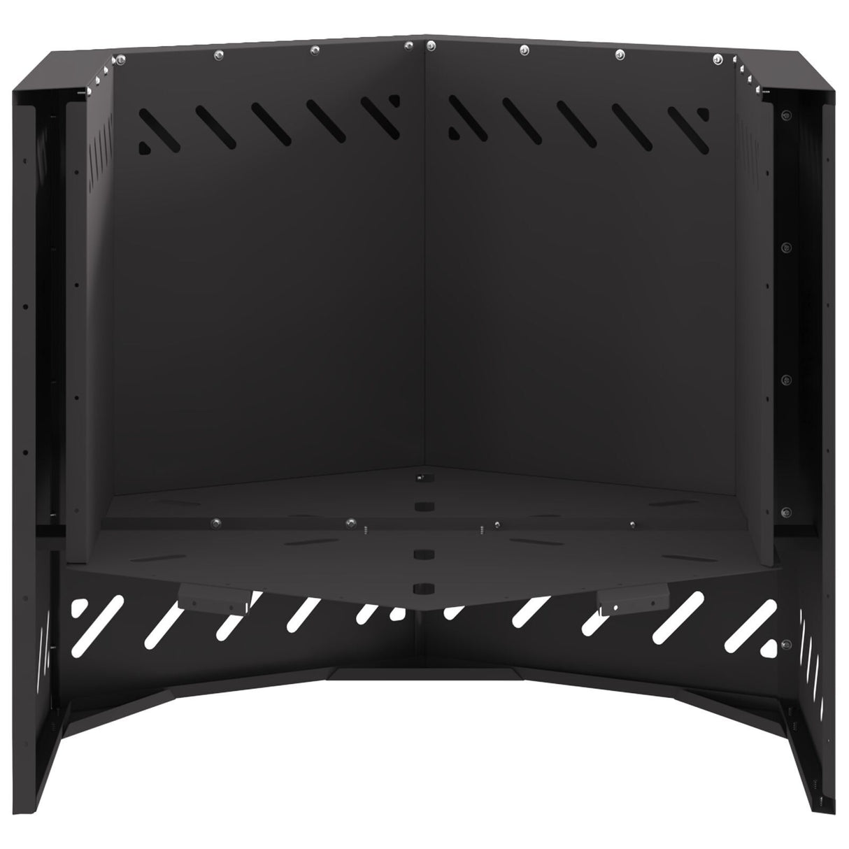 Smokeless Fire Pit Hexagonal Black Steel