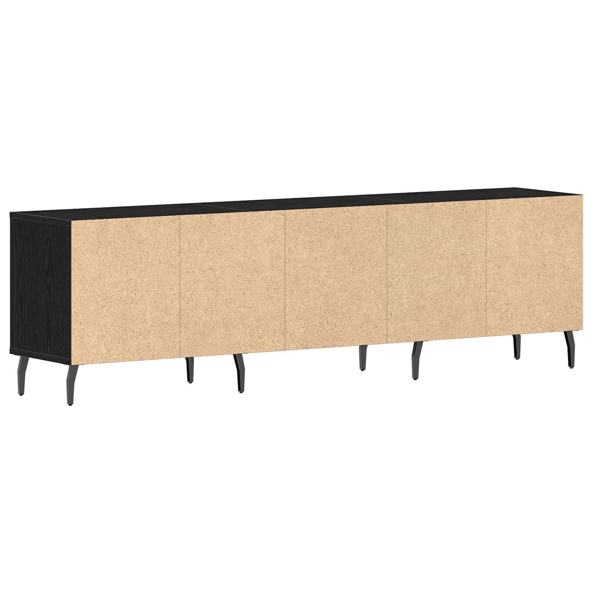 Tv Cabinet Black Oak 150X30X44,5 Cm Engineered Wood