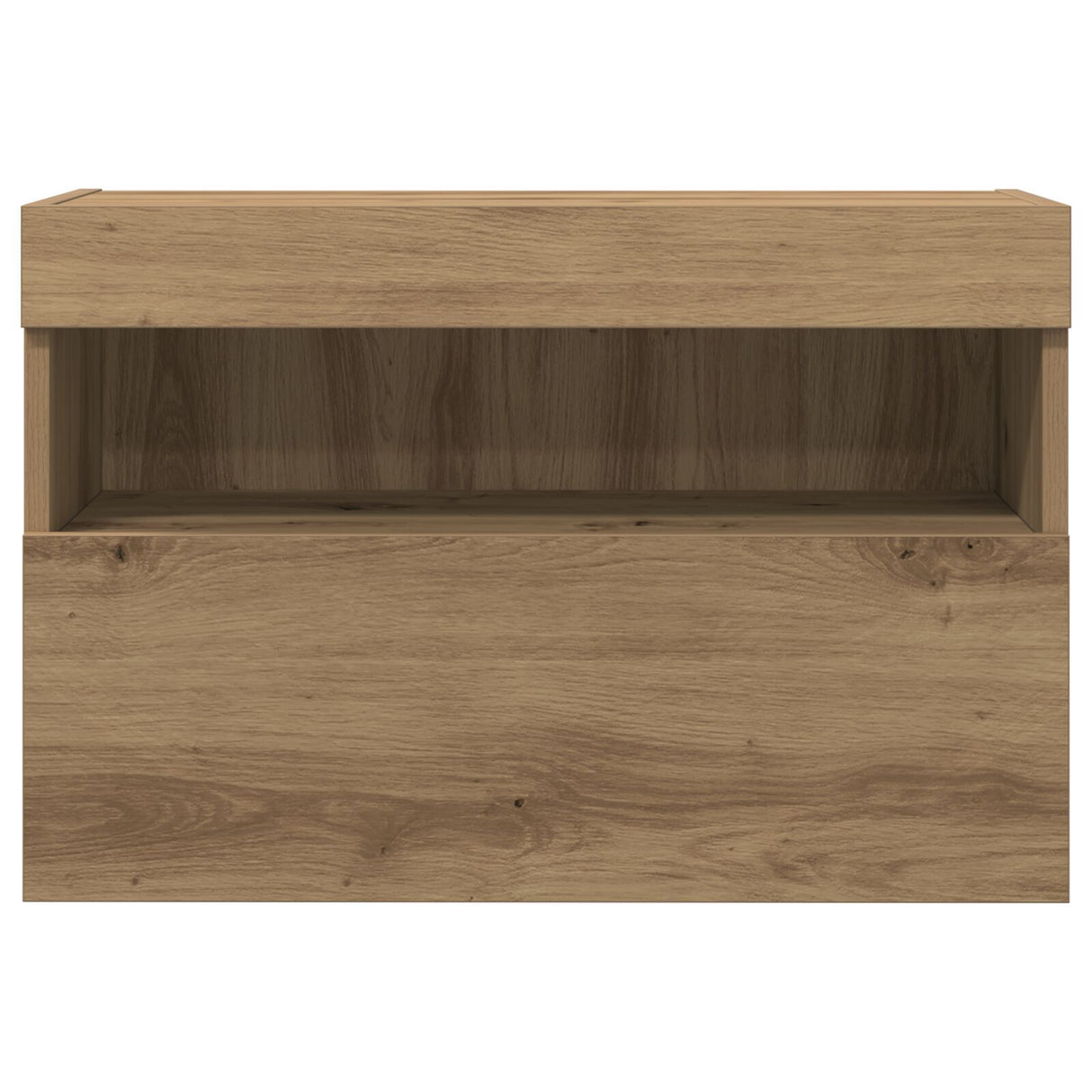 Tv Wall Cabinet With Led Lights Artisan Oak 60X30X40 Cm