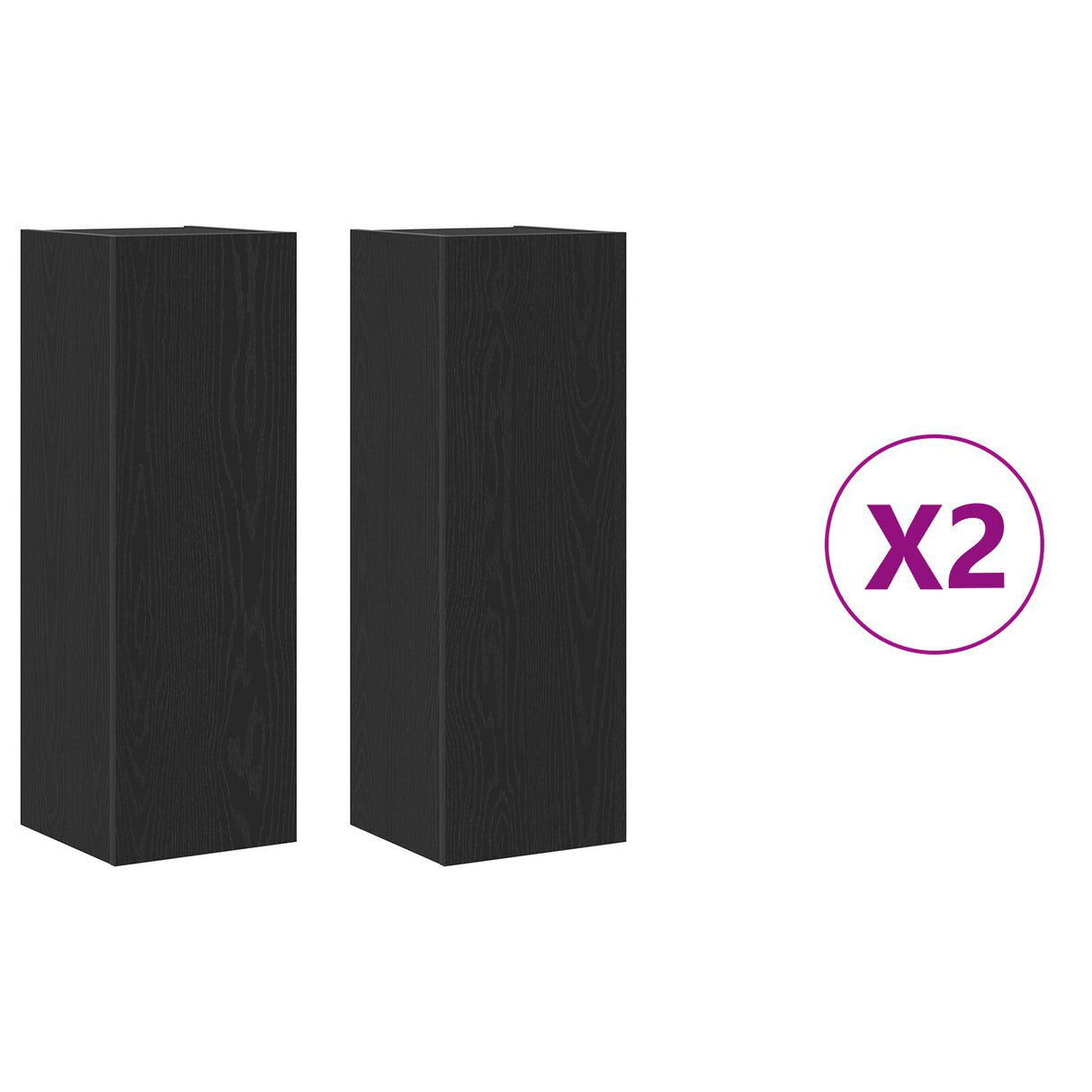 4 Piece Tv Cabinet Set 30.5X30X Engineered Wood,  Wall-Mounted Tv Cabinets - 2 Pcs , 30.5X30X, Made From Engineered Wood