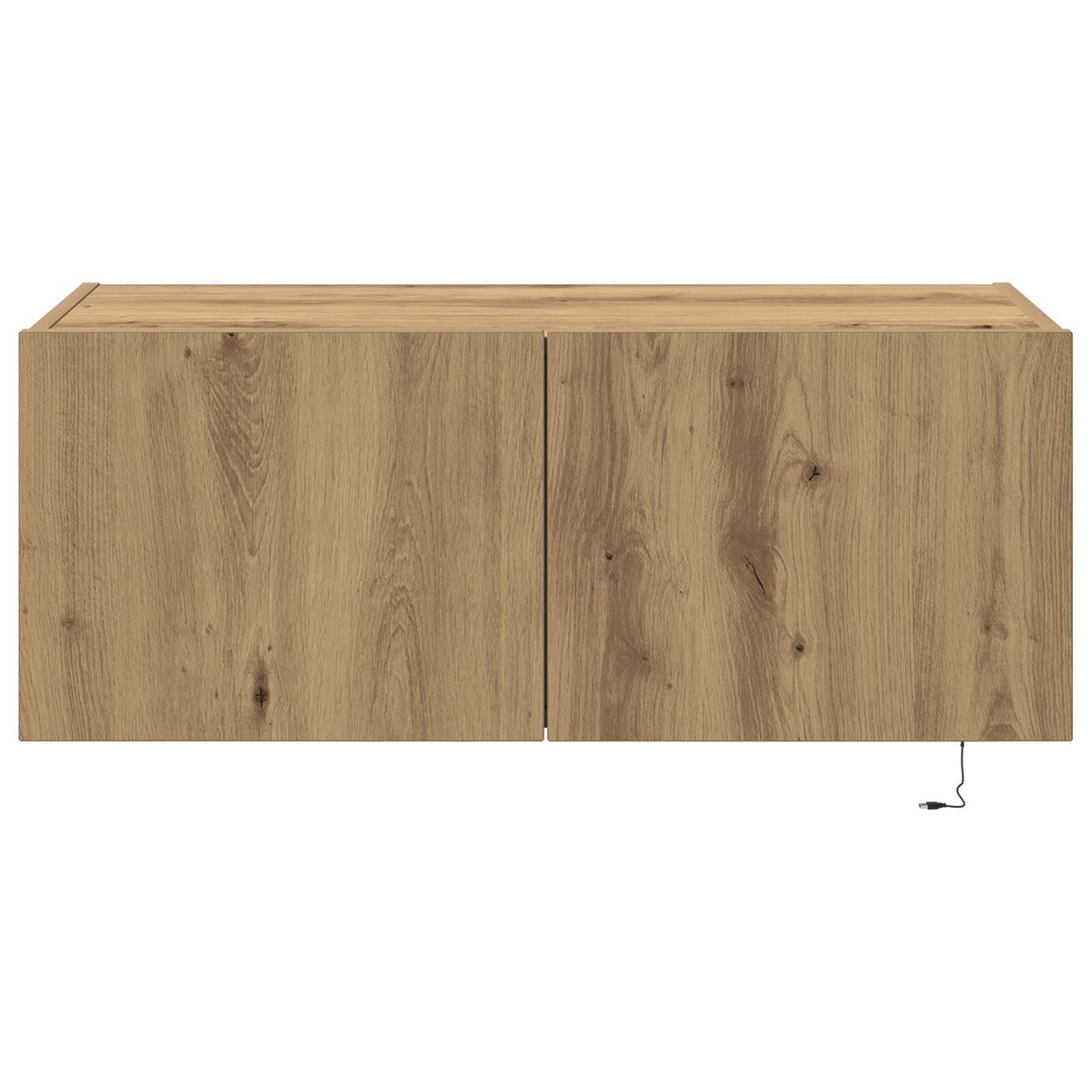 Tv Wall Cabinet With Led Lights Artisan Oak 80X35X31 Cm