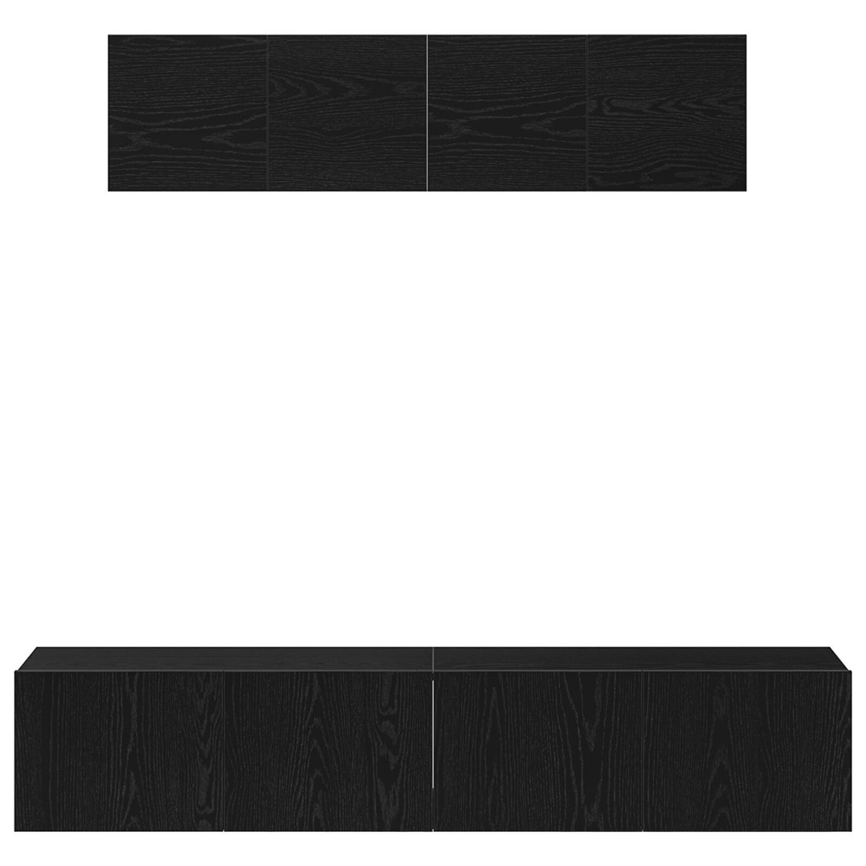 6 Piece Tv Cabinet Set Wall-Mounted Engineered Wood,  Tv Stand 80X30X30 Cm Made Of Engineered Wood,  Wall Mounted Tv Cabinets 2 Pcs 30.5X30X30 Cm