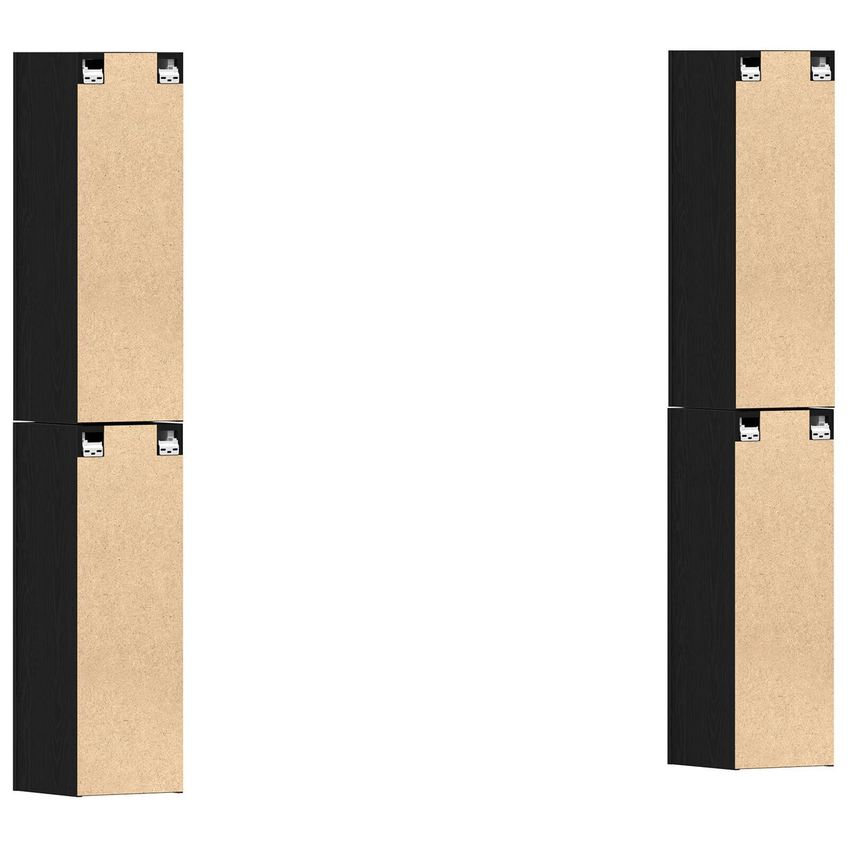 4 Piece Tv Cabinet Set 30.5X30X Engineered Wood,  Wall-Mounted Tv Cabinets - 2 Pcs , 30.5X30X, Made From Engineered Wood