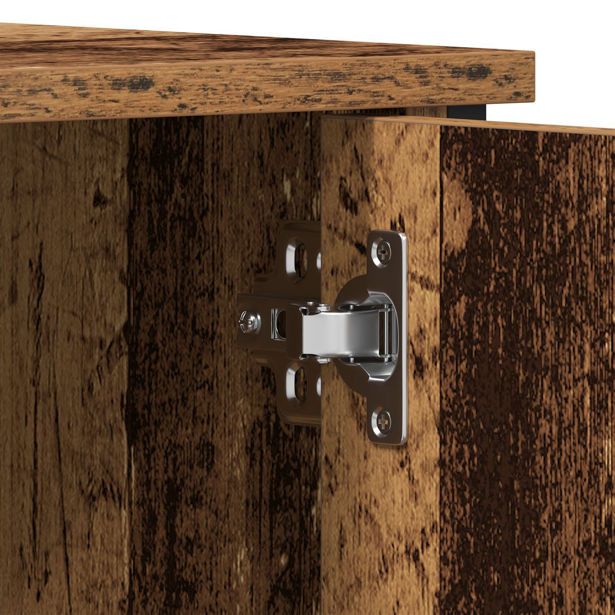 Tv Cabinet Old Wood 100X40X50 Cm Engineered Wood And Steel