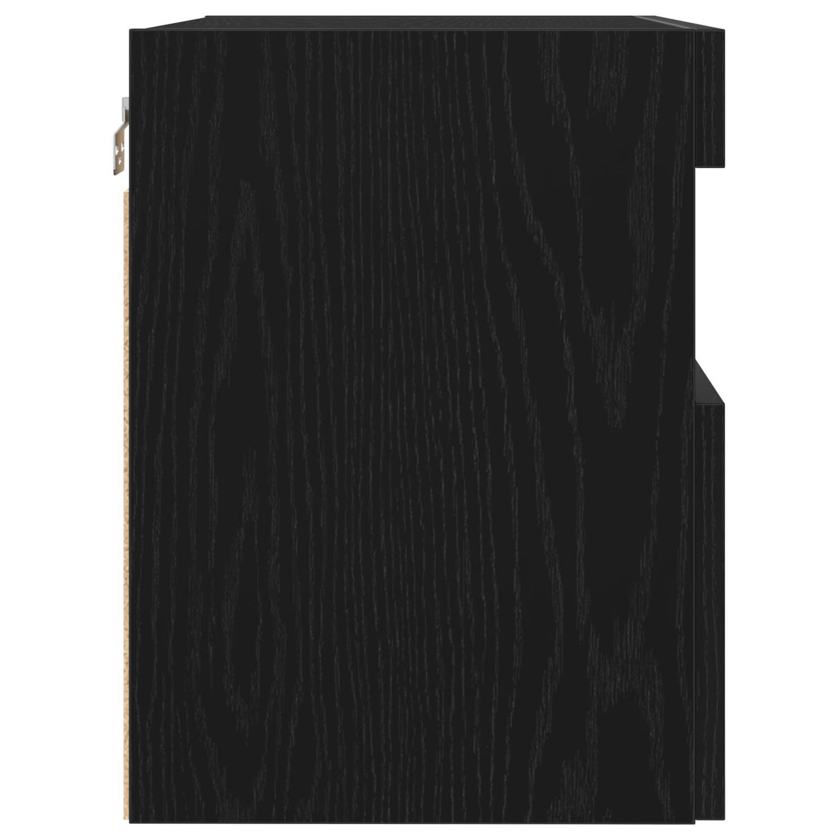 Tv Wall Cabinets With Led Lights 2 Pcs Black Oak 60X30X40 Cm