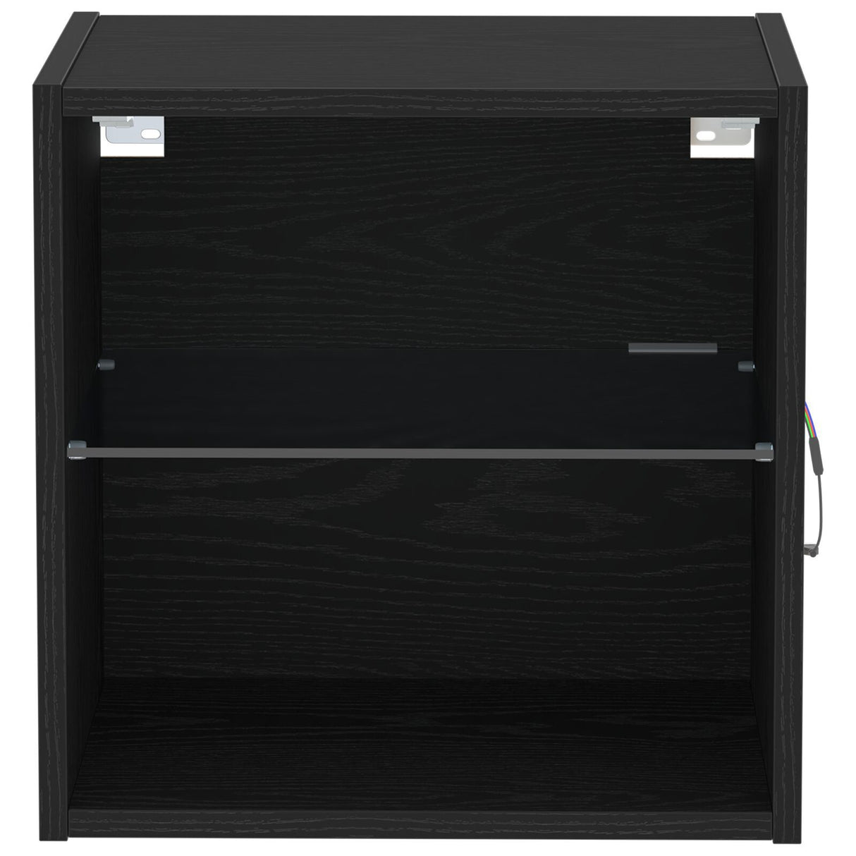 Floating Shelf Black Oak 40X28,5X40 Cm Engineered Wood