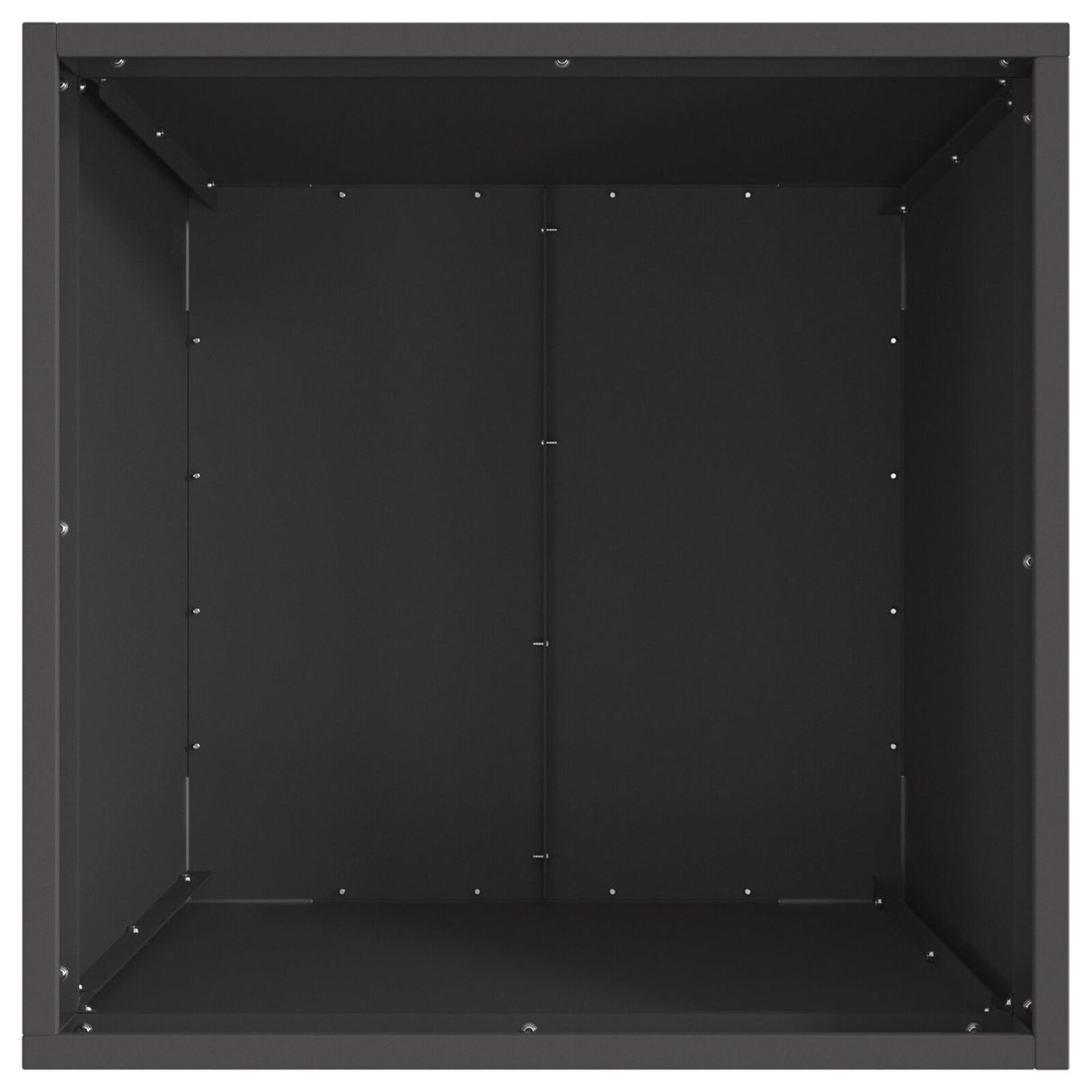 Square Fire Pit - Black, 50X50X30 Cm, Steel