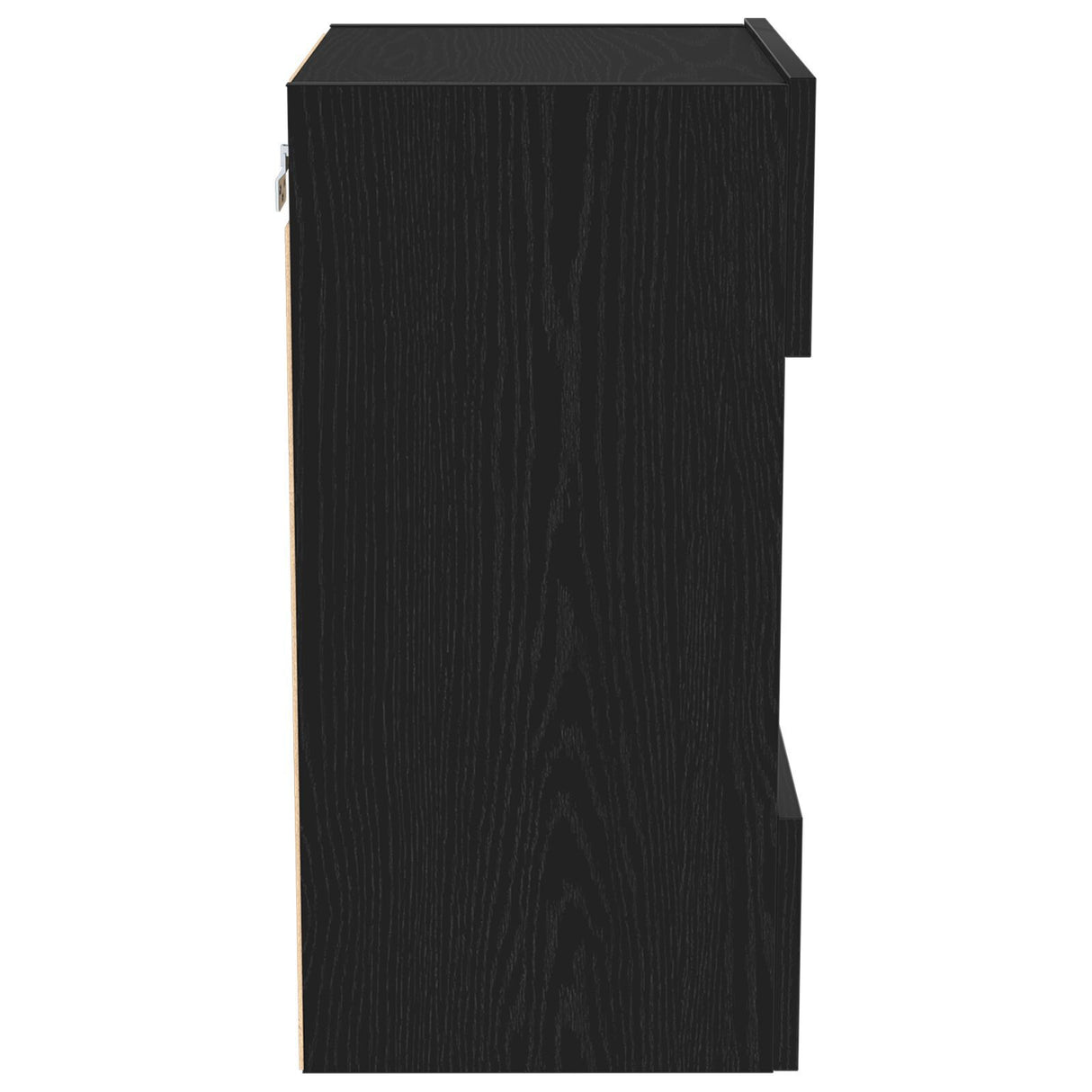Led Tv Cabinet Black Oak 40X30X60,5Cm Cm Engineered Wood