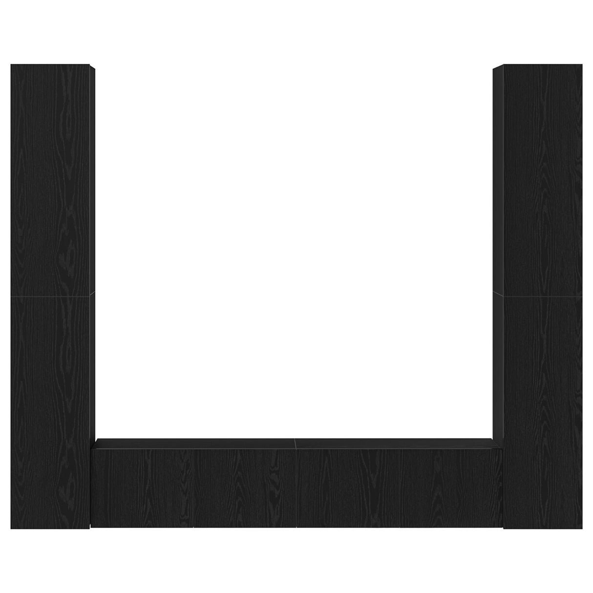 6 Piece Tv Cabinet Set Wall-Mounted Engineered Wood,  Tv Stand 80X30X30 Cm Made Of Engineered Wood,  Wall-Mounted Tv Cabinets - 2 Pcs , 30.5X30X, Made From Engineered Wood