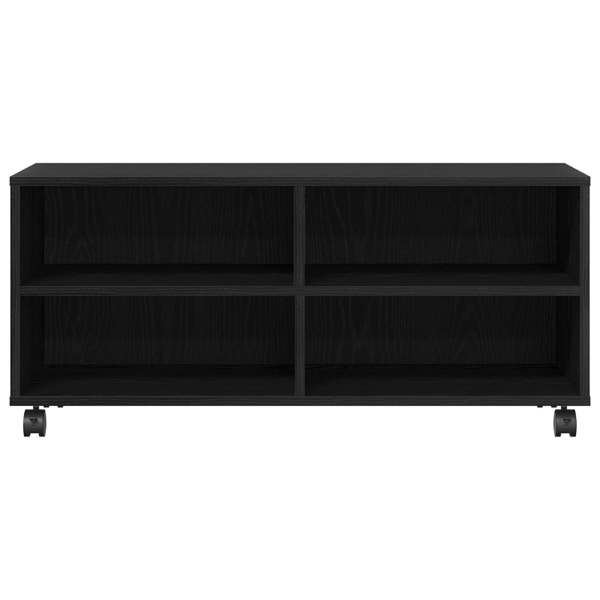 Tv Cabinet Black 90X35X35 Cm Engineered Wood