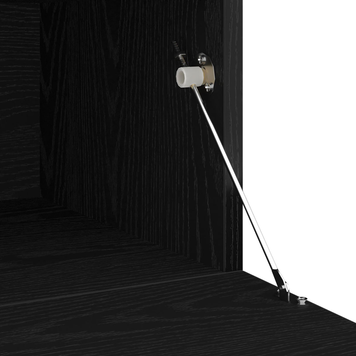 8 Piece Tv Wall Units With Led Black Oak Engineered Wood