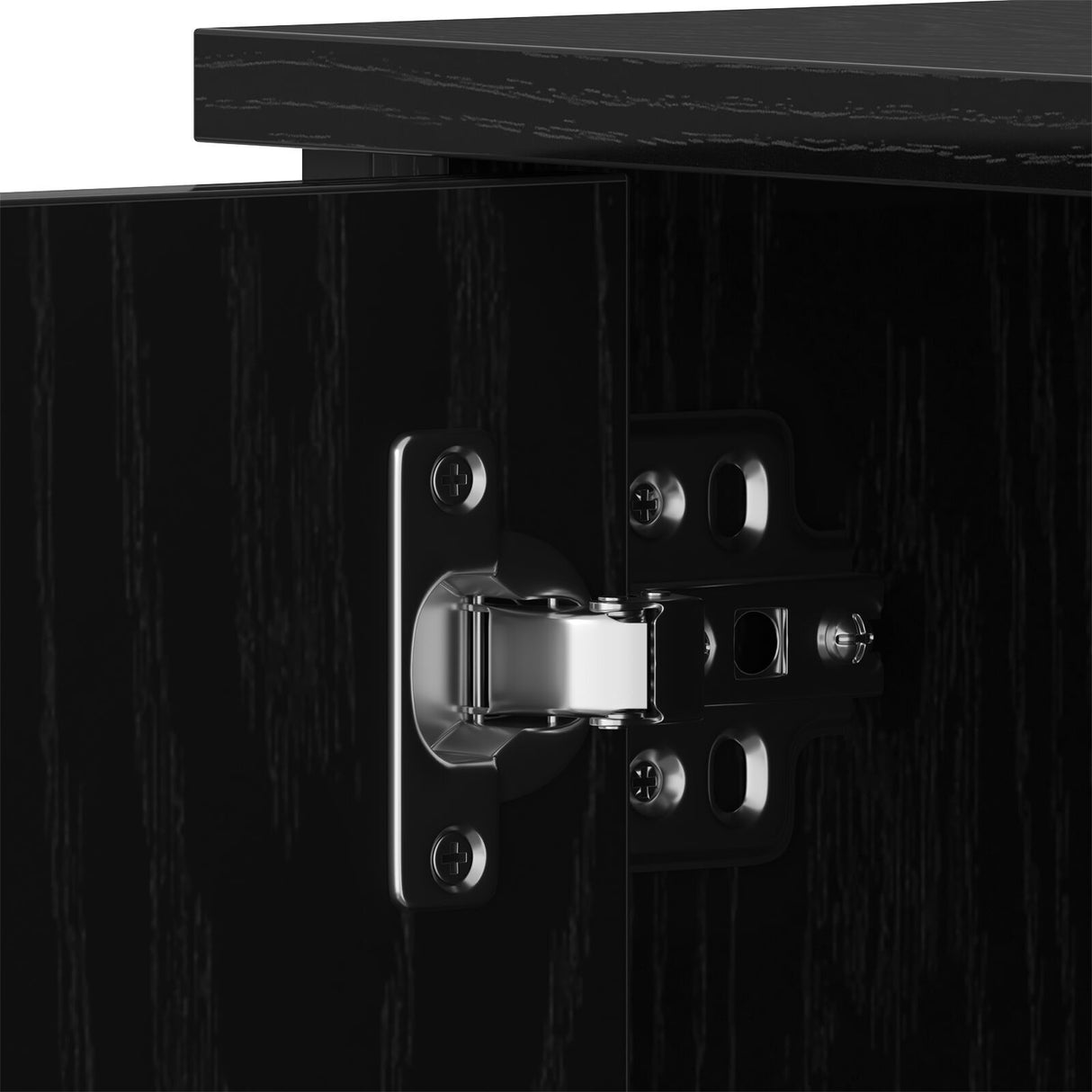 Tv Cabinet Black Oak 80X40X50 Cm Engineered Wood And Steel