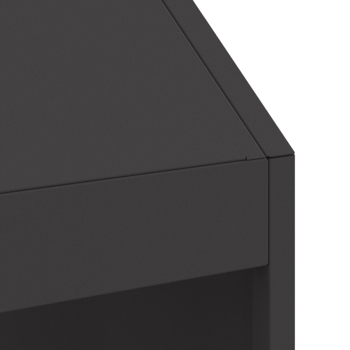 Fire Pit Black 50X50X100 Cm Steel