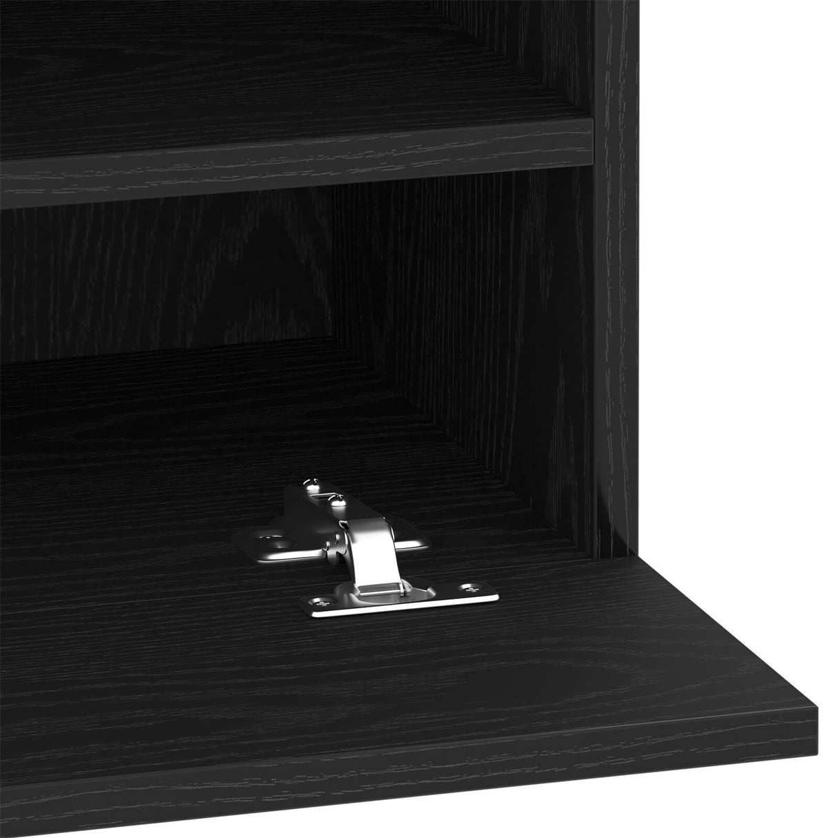 Led Tv Cabinet Black Oak 40X30X60,5Cm Cm Engineered Wood