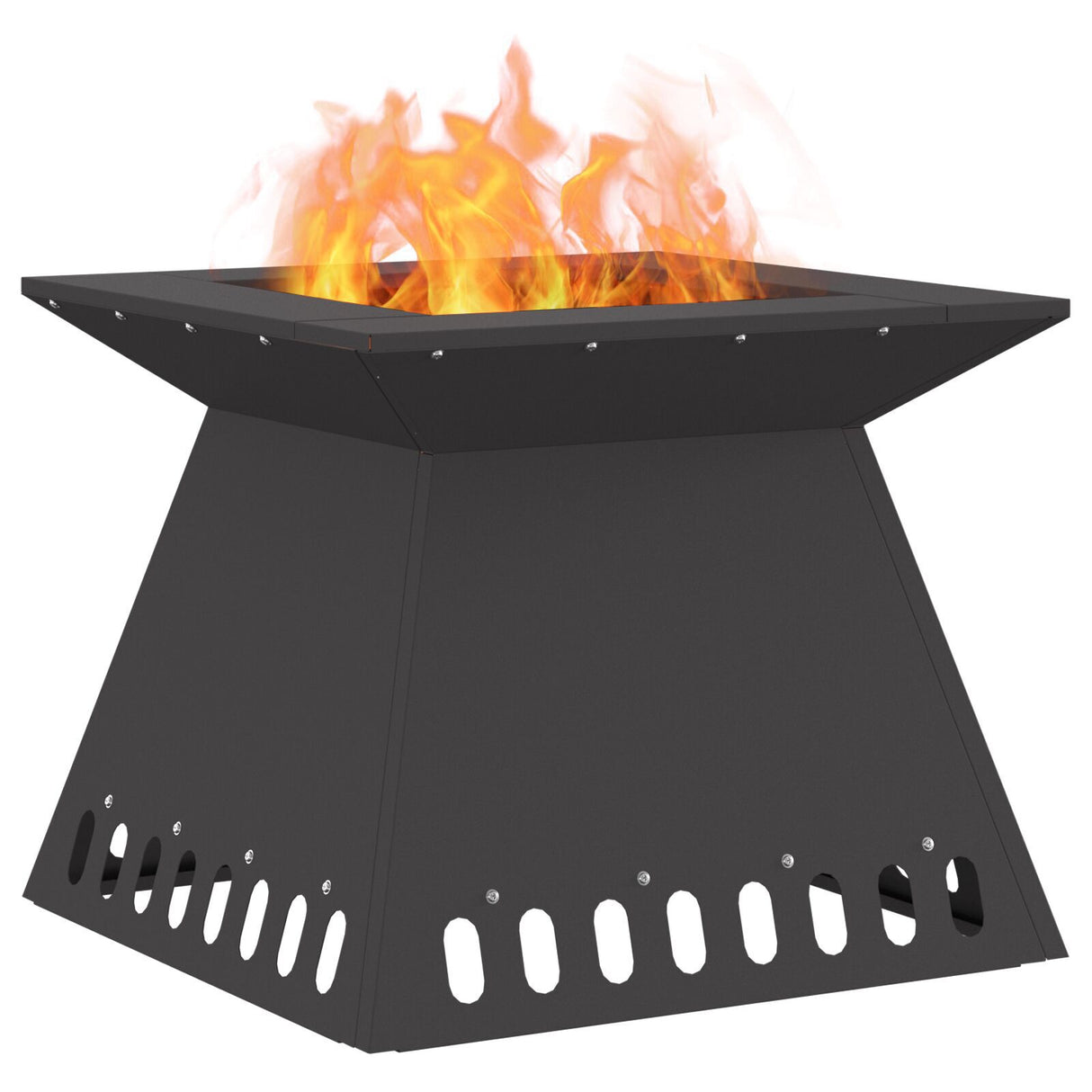 Fire Pit Black Steel