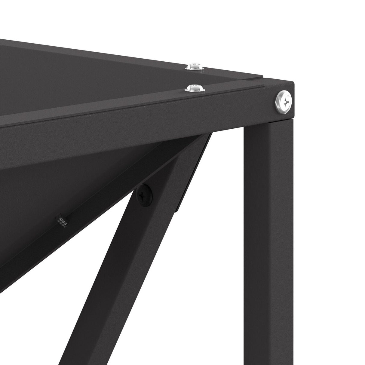 Fire Pit Square Black Steel