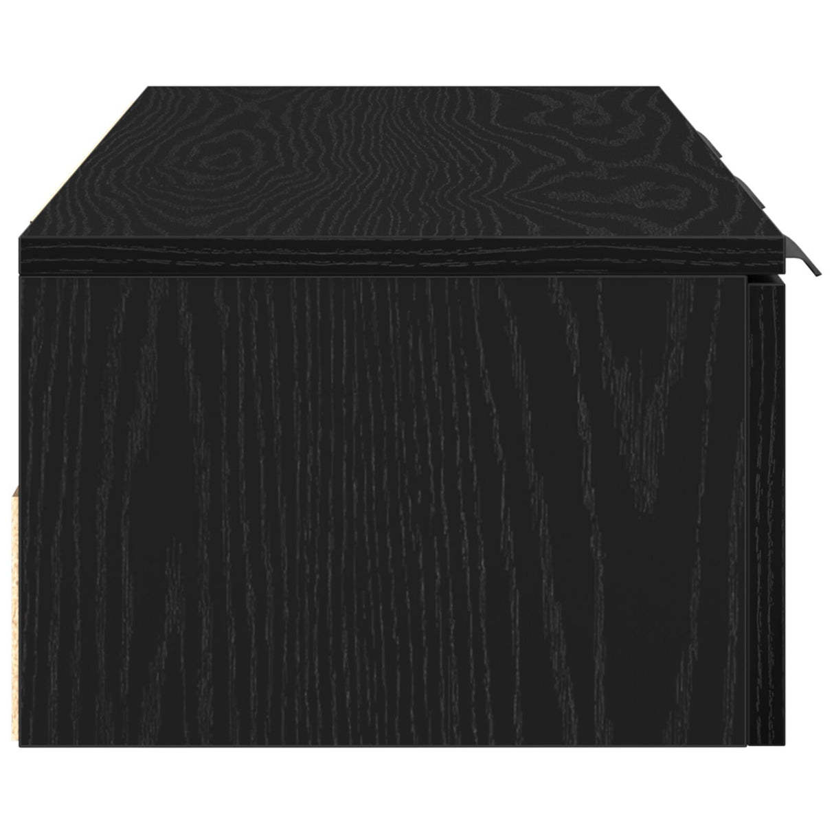 Black Oak Wall Cabinet 102X30X20 Cm Made Of Engineered Wood