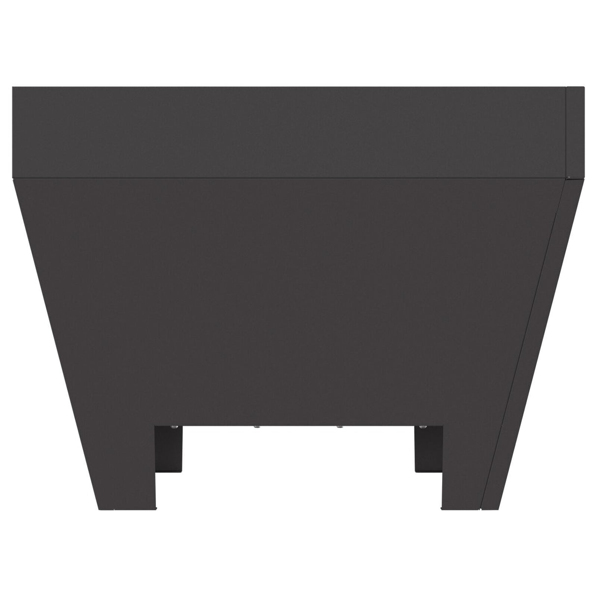 Square Fire Pit - Black, 50X50X30 Cm, Steel
