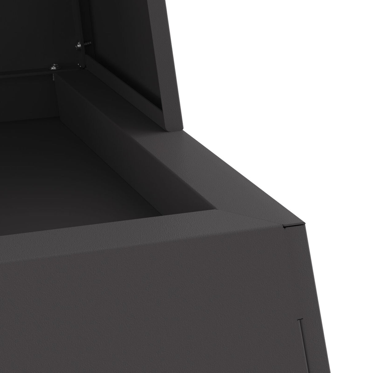 Fire Pit With Log Storage Black 60X35X100 Cm Steel