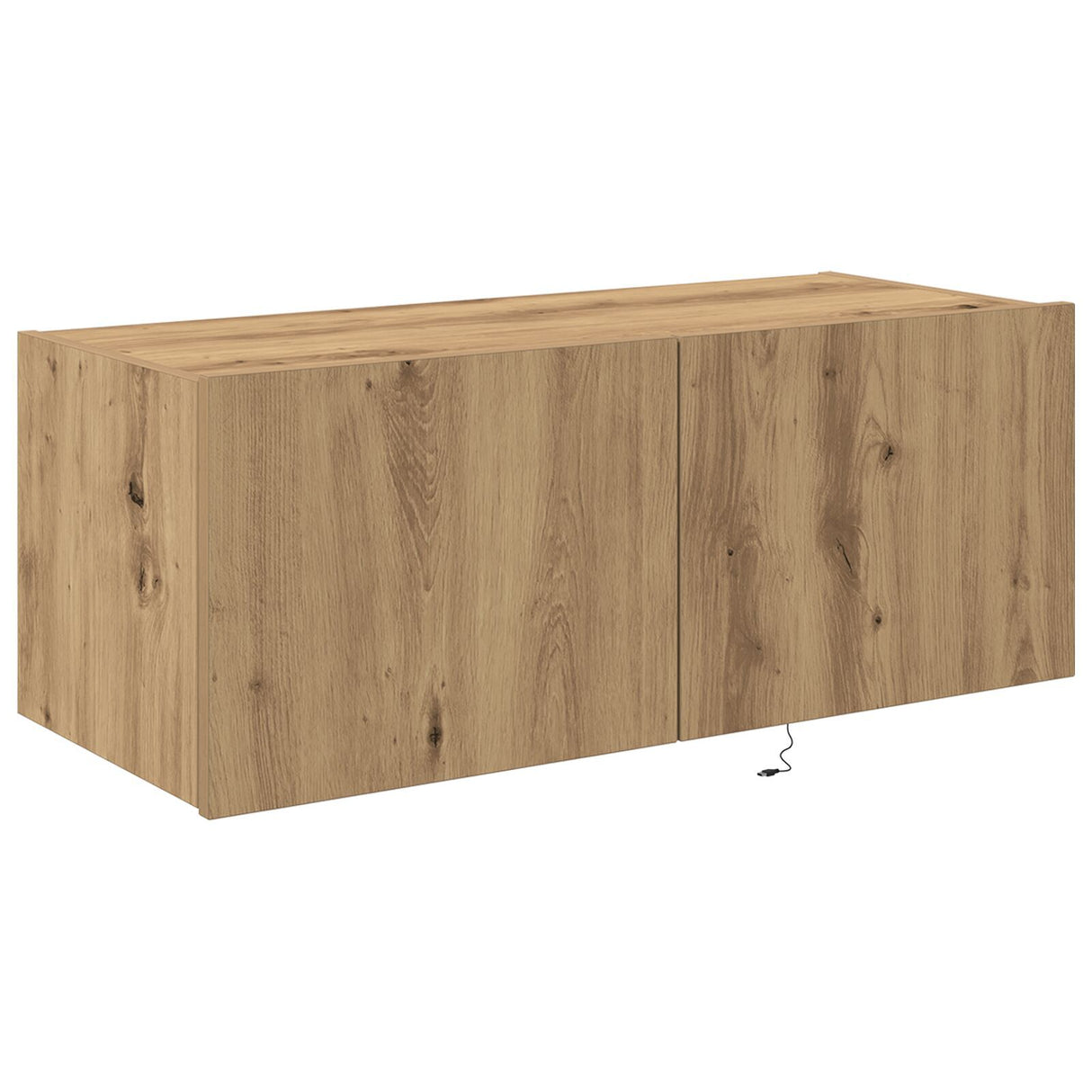 Tv Wall Cabinet With Led Lights Artisan Oak 80X35X31 Cm