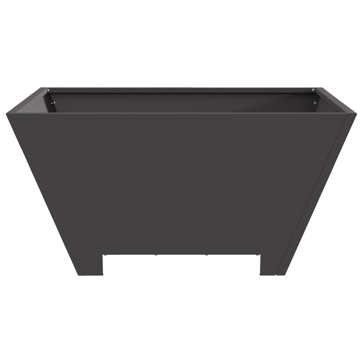 Fire Pit Square Black Steel