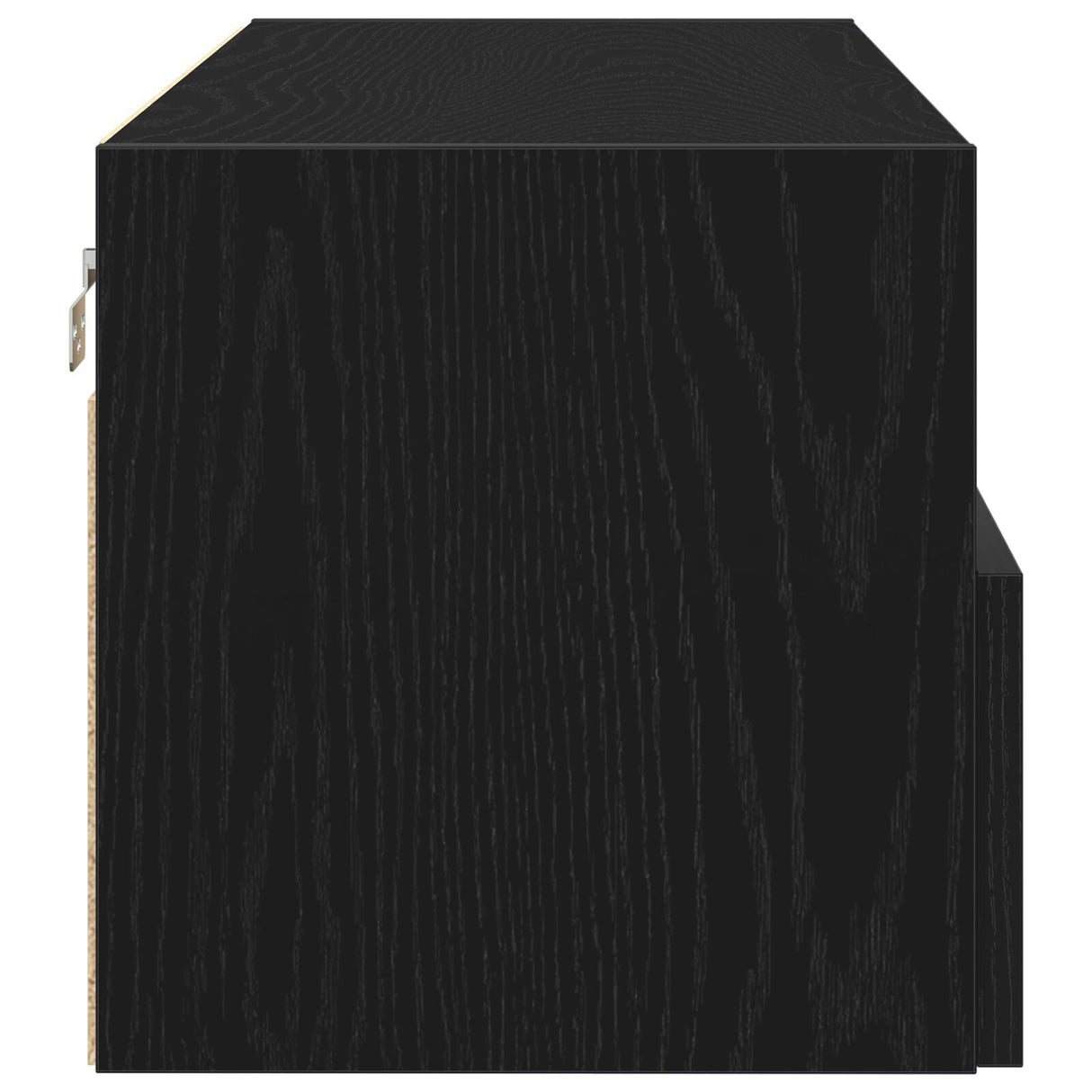 Tv Wall Cabinets 2 Pcs Black Oak 100X30X30 Cm Engineered Wood