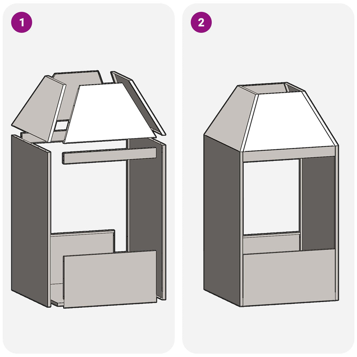 Fire Pit Black 50X50X100 Cm Steel