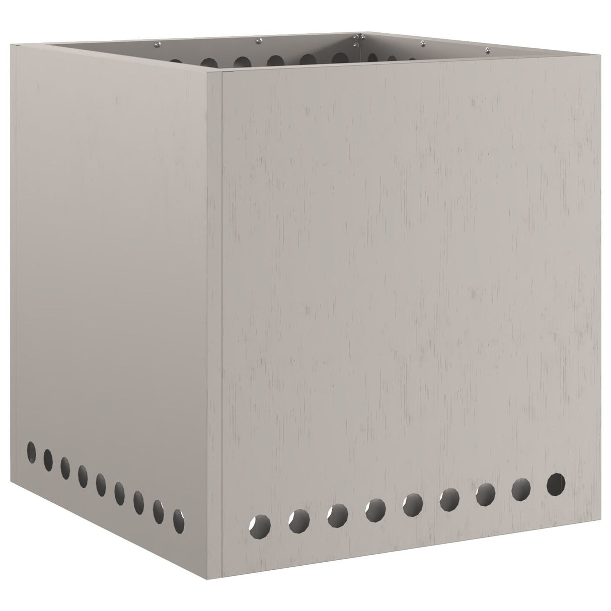 Smokeless Fire Pit Square 48X48X50 Cm Weathering Steel