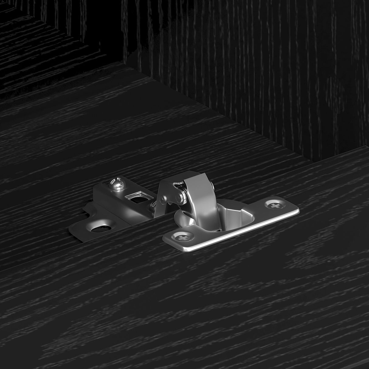 Tv Cabinet Black Oak 150X30X44,5 Cm Engineered Wood