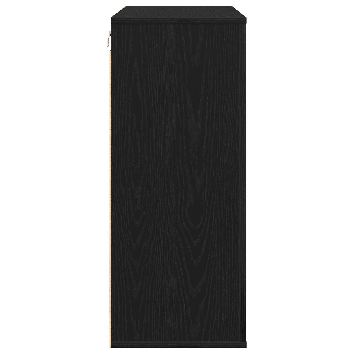 Wall Cabinet Black Oak 80X33X80 Cm Engineered Wood