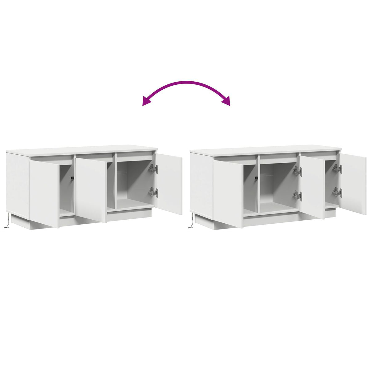 Tv Cabinet 100X38X49 Cm Engineered Wood