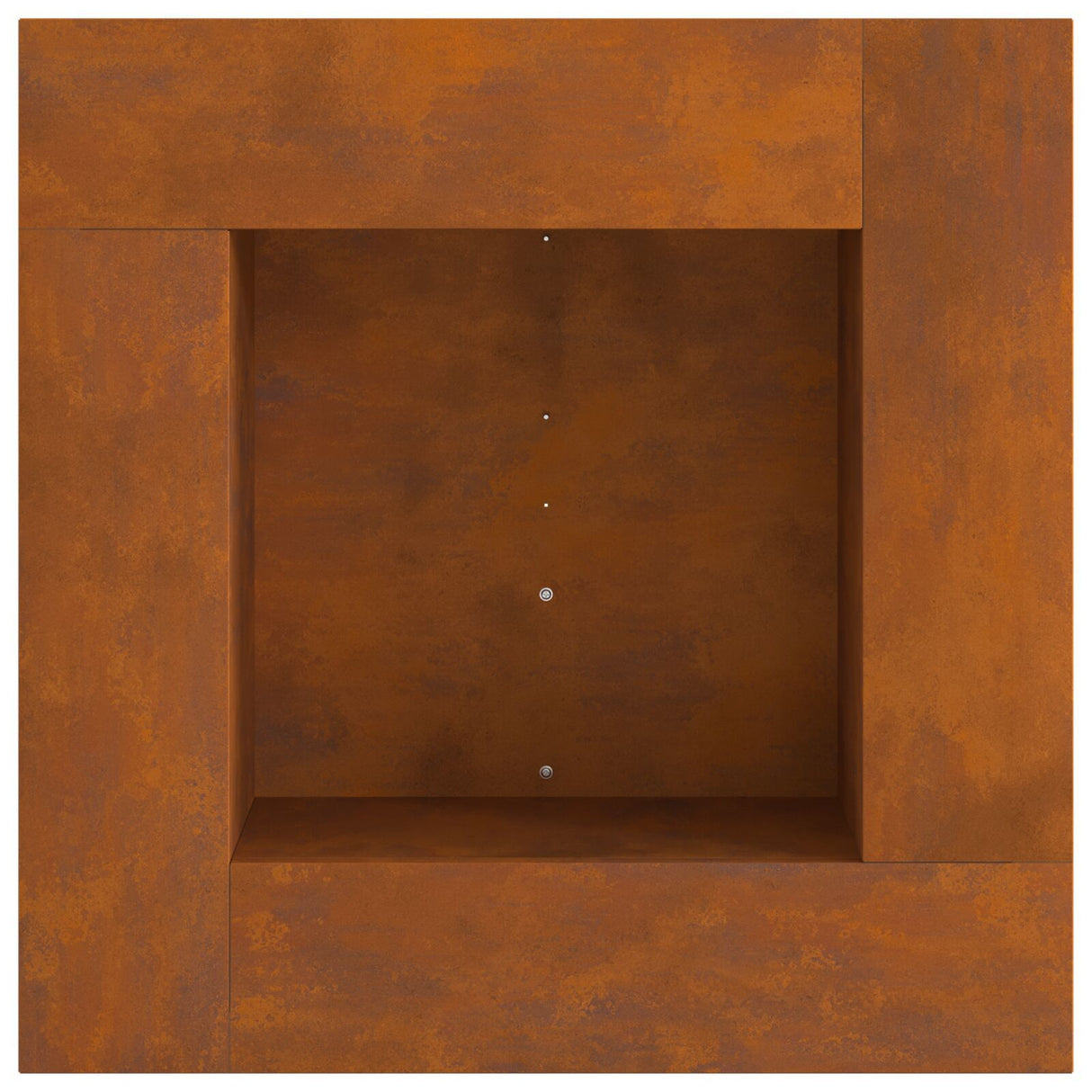 Fire Pit Square Weathering Steel