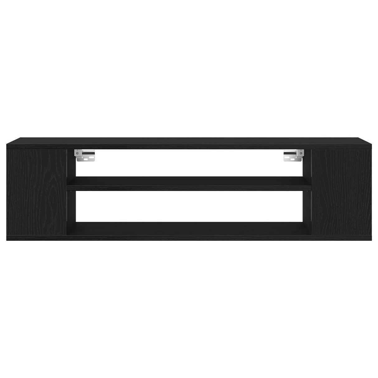 Wall-Mounted Tv Cabinet - Black Oak, 100X30X26.5 Cm, Engineered Wood